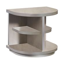 April End Table in Pearlized Gray Finish